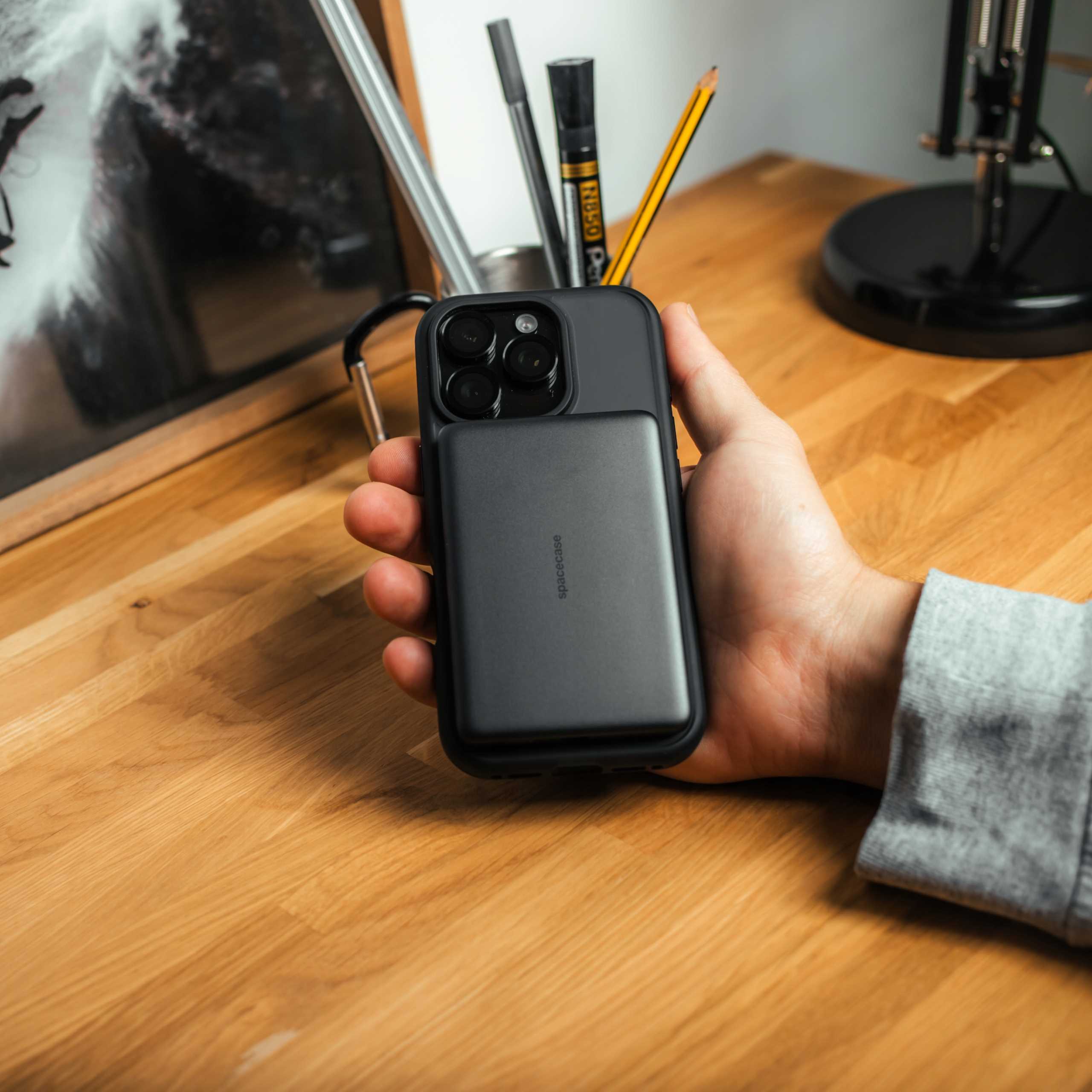 Spacecase Powerbank 5000mAh MagCharge PB01 gray