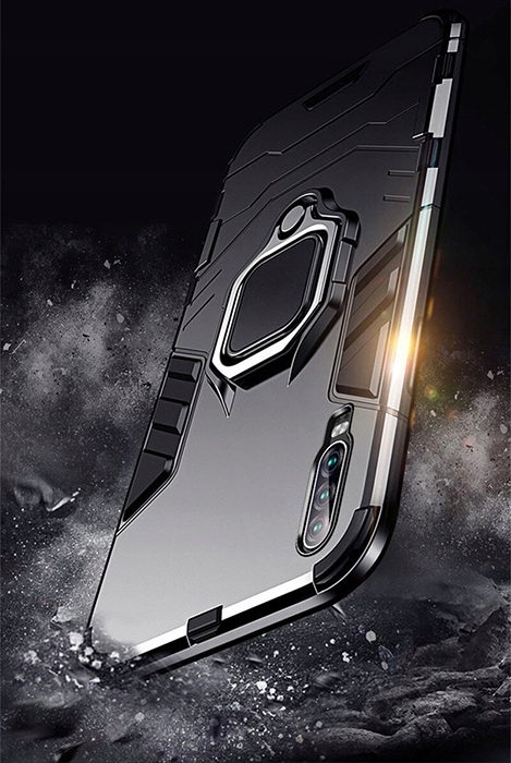 Spacecase X-Ring Huawei P30 czarny