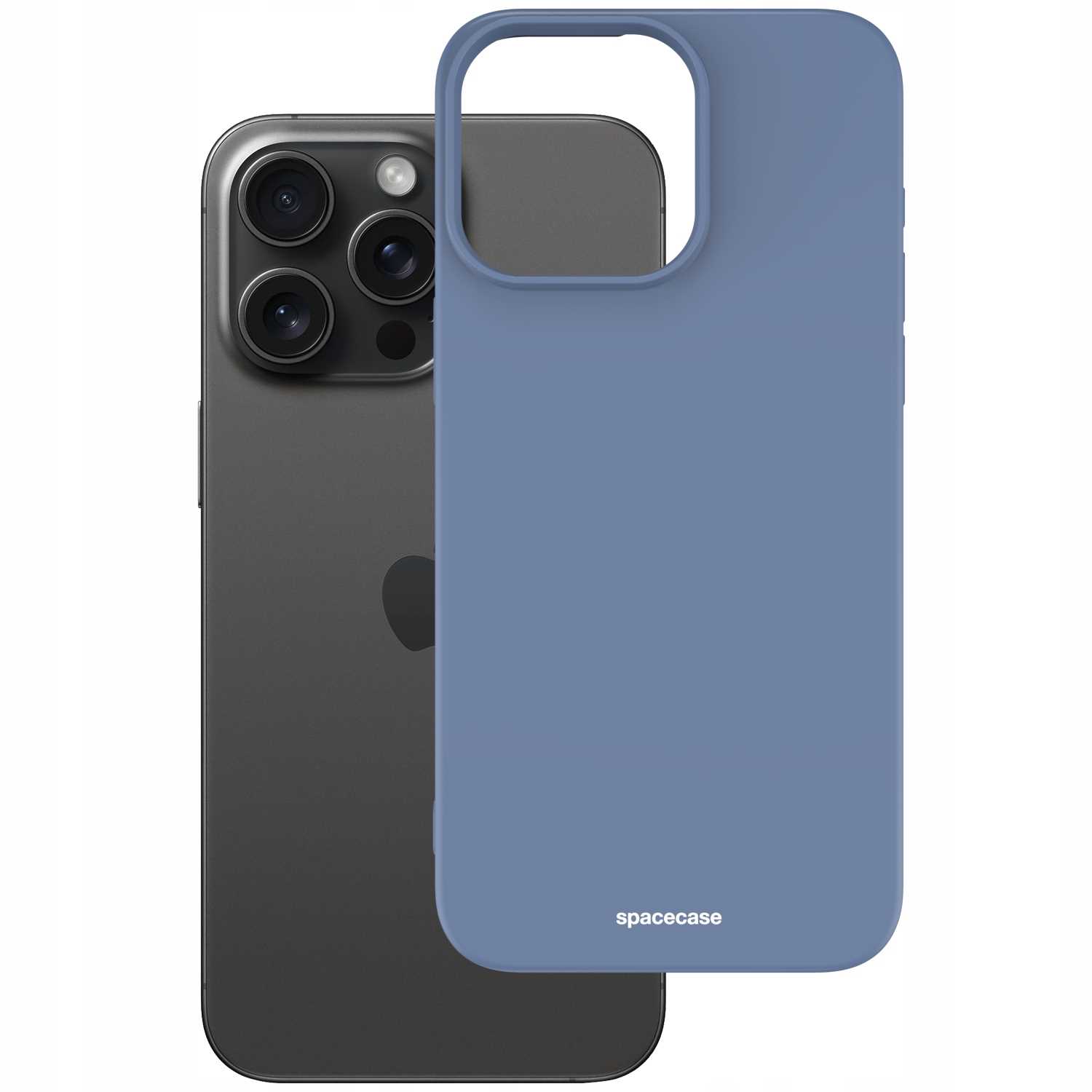 Spacecase Silicone Case Iphone 15 Pro Max Blue
