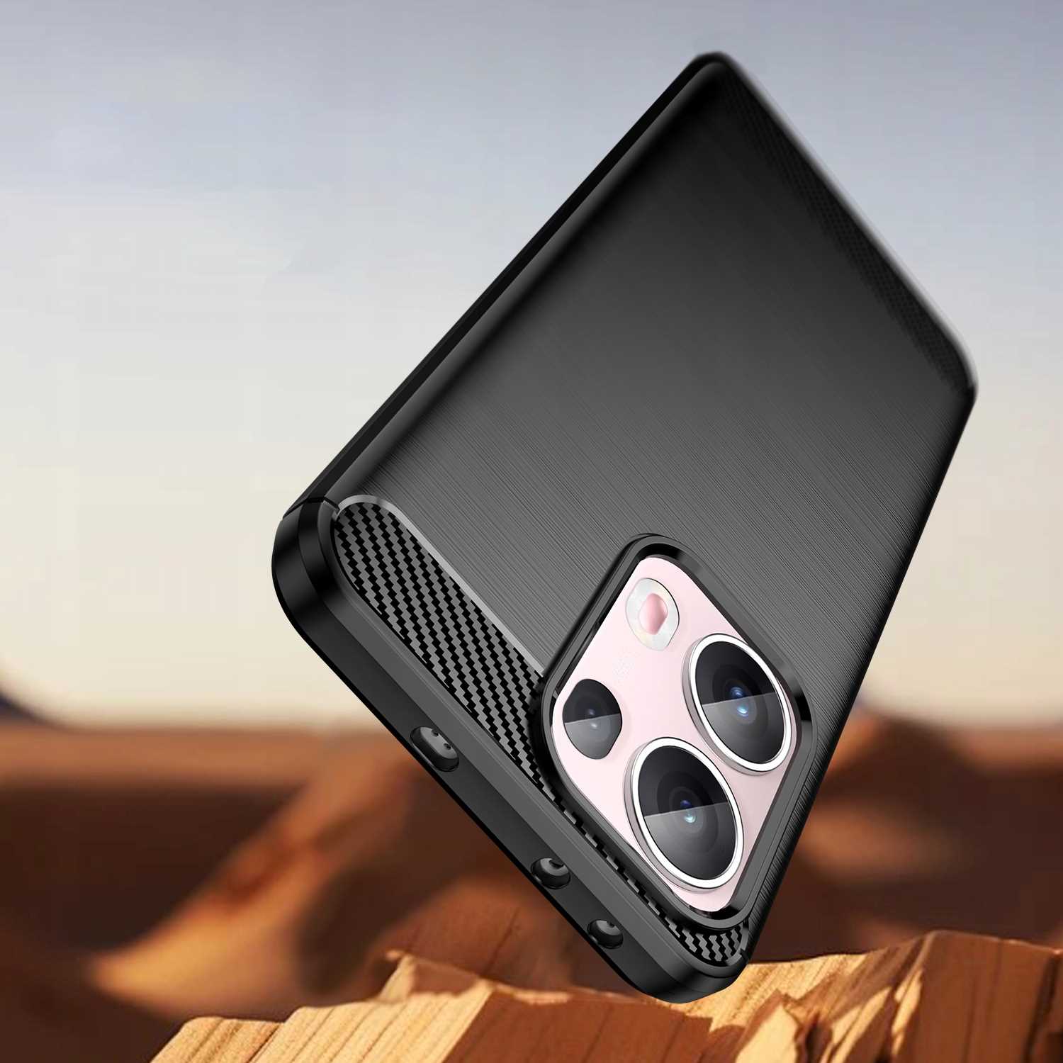 Spacecase Carbon Oppo Reno13 Pro 5G black