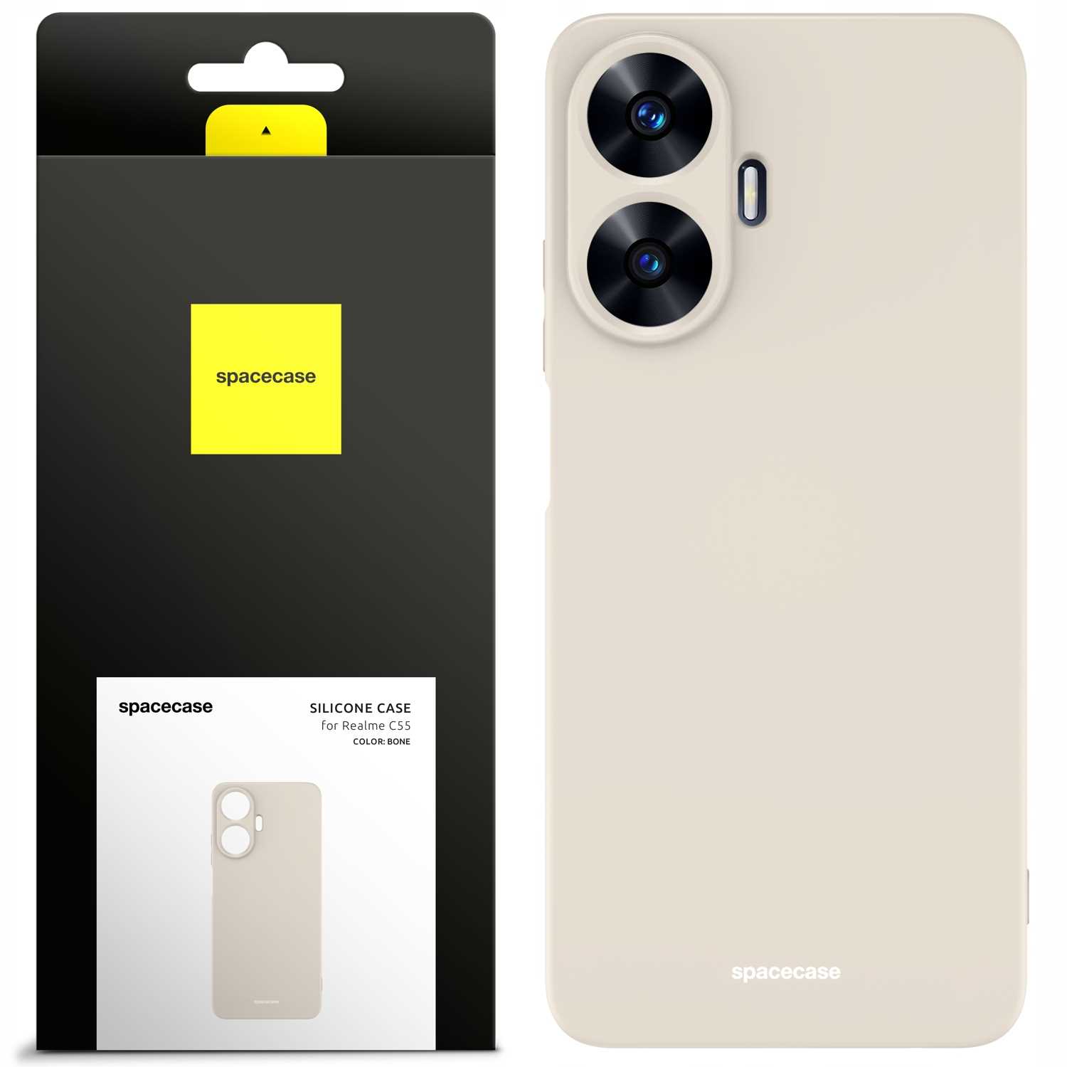 Spacecase Silicone Case Realme C55 Bone