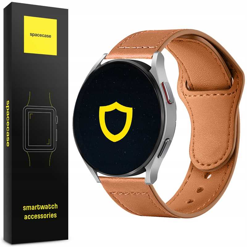 Spacecase Classy Leather Strap 20MM light brown