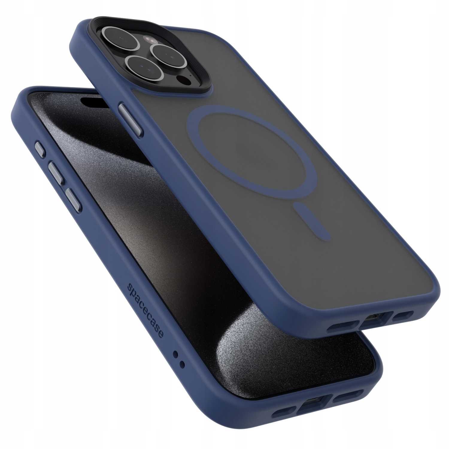 Spacecase Hybrid Mag iPhone 15 Pro Max dark bl