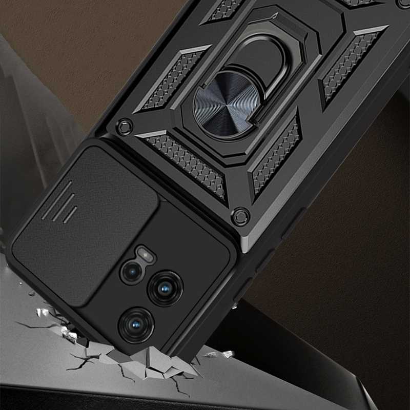 Spacecase Camring Motorola Moto G72 Black