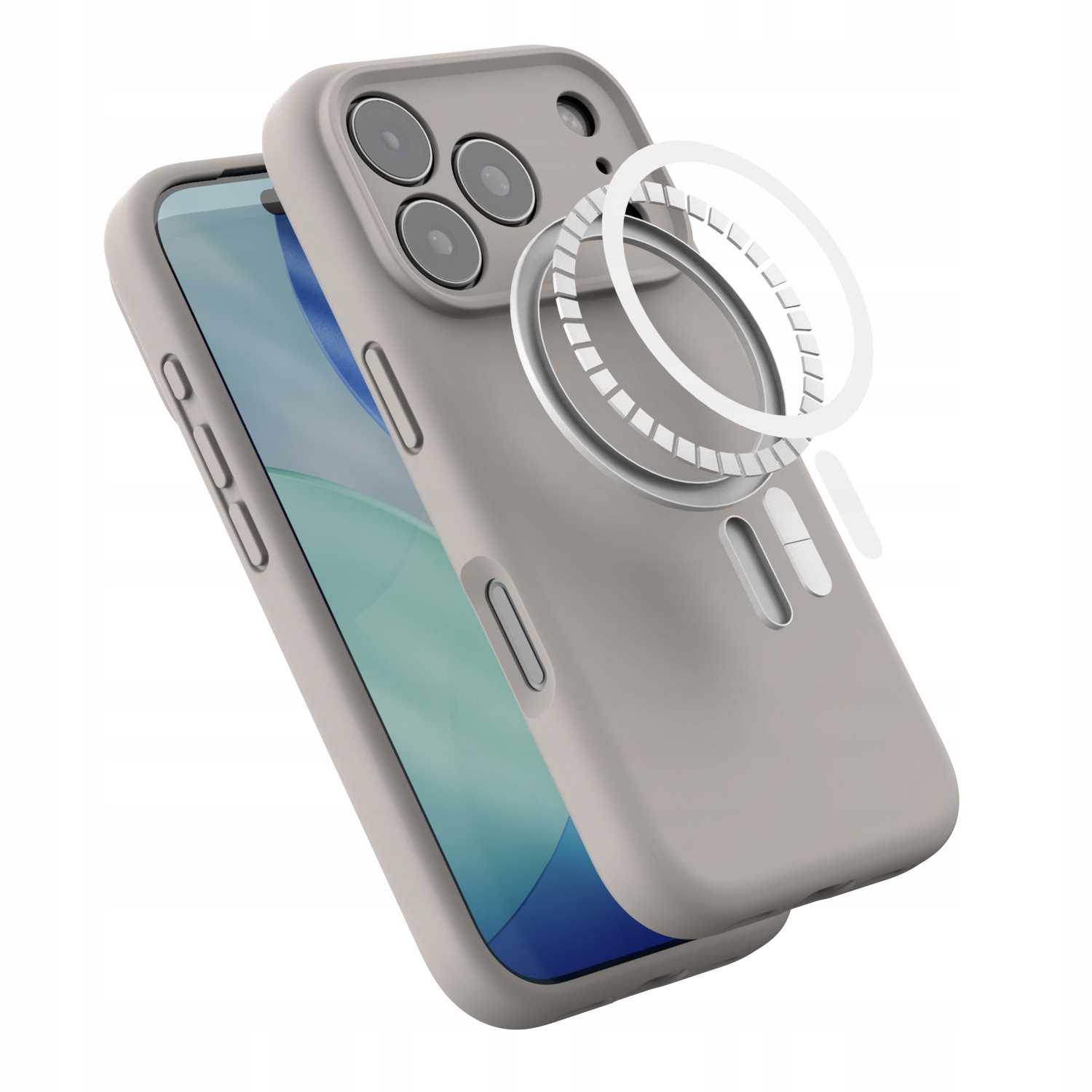 Spacecase Silicone Mag Iphone 17 Pro Max Stone