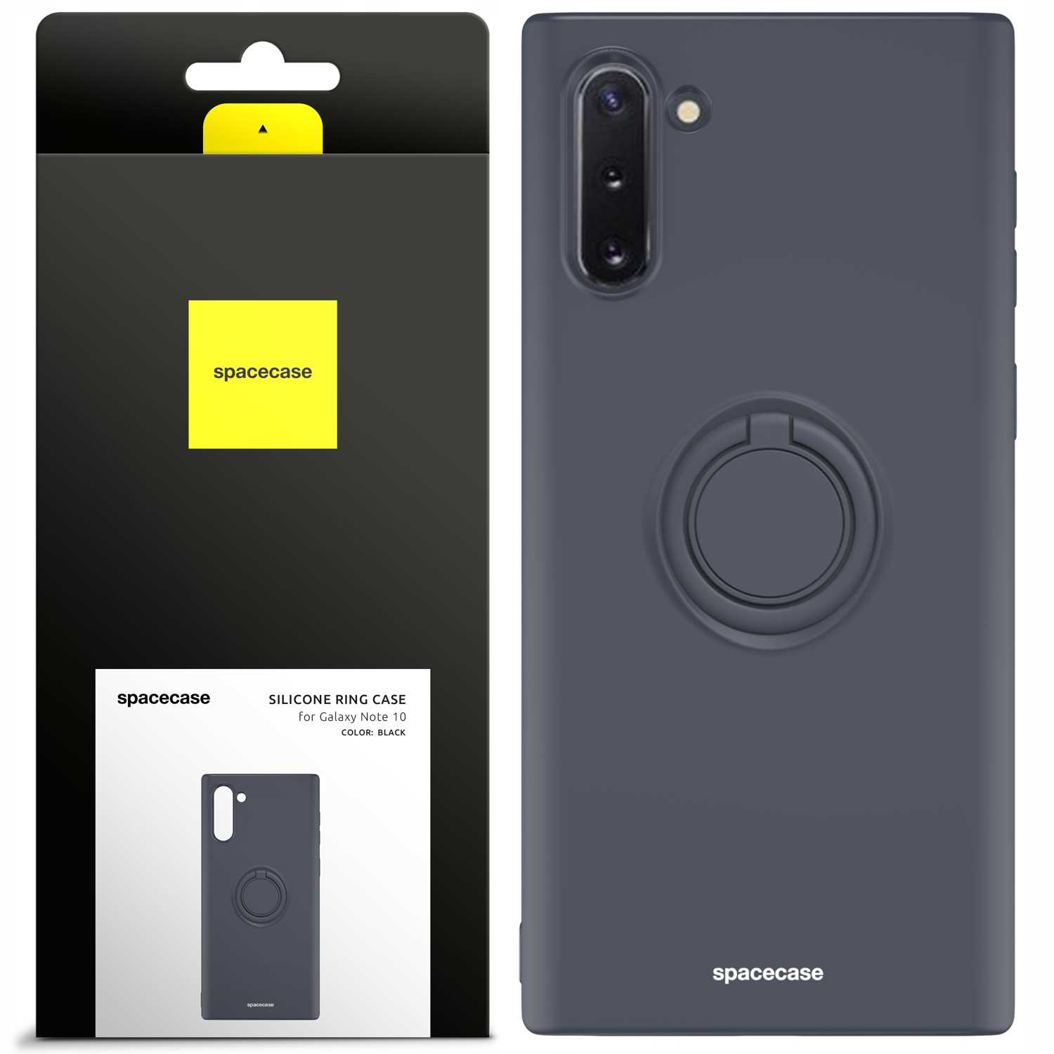 Spacecase Silicone Ring Galaxy Note 10 black