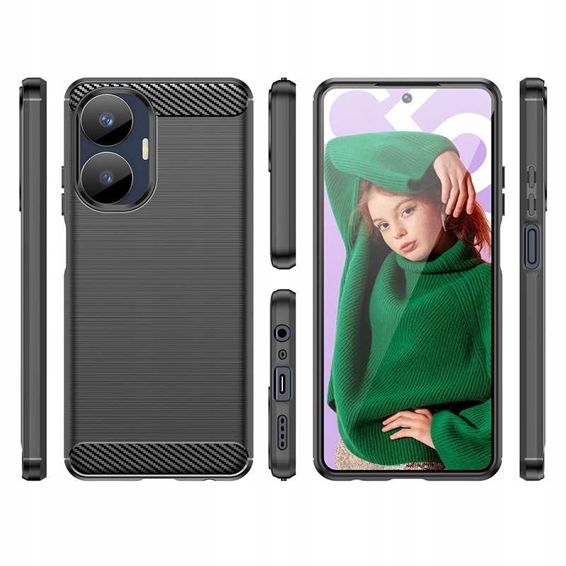 Spacecase Carbon Realme C55 black