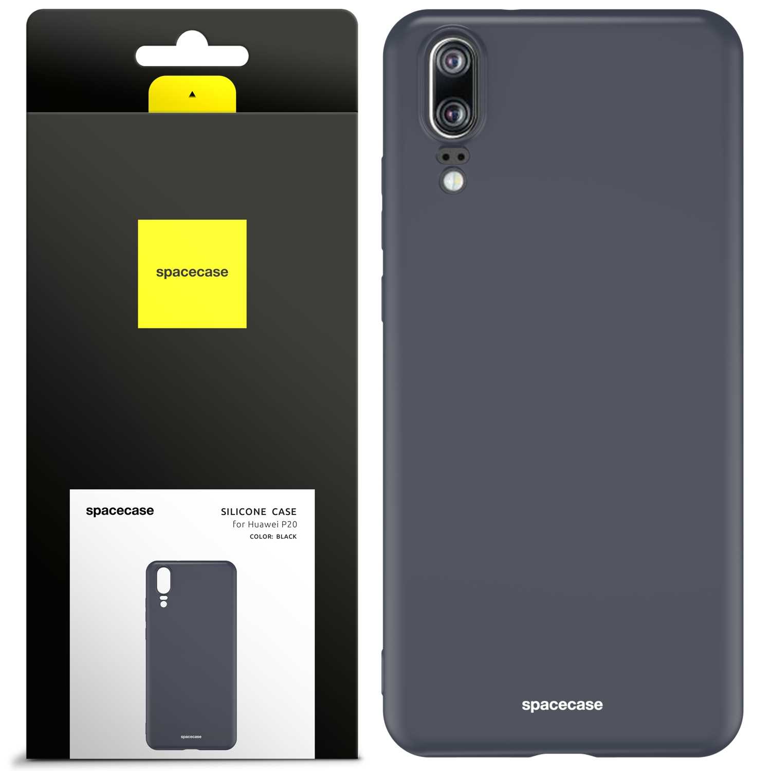 Spacecase Silicone Case Huawei P20 Black