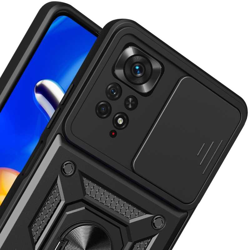 Spacecase Camring Redmi Note 11 Pro 5G Black