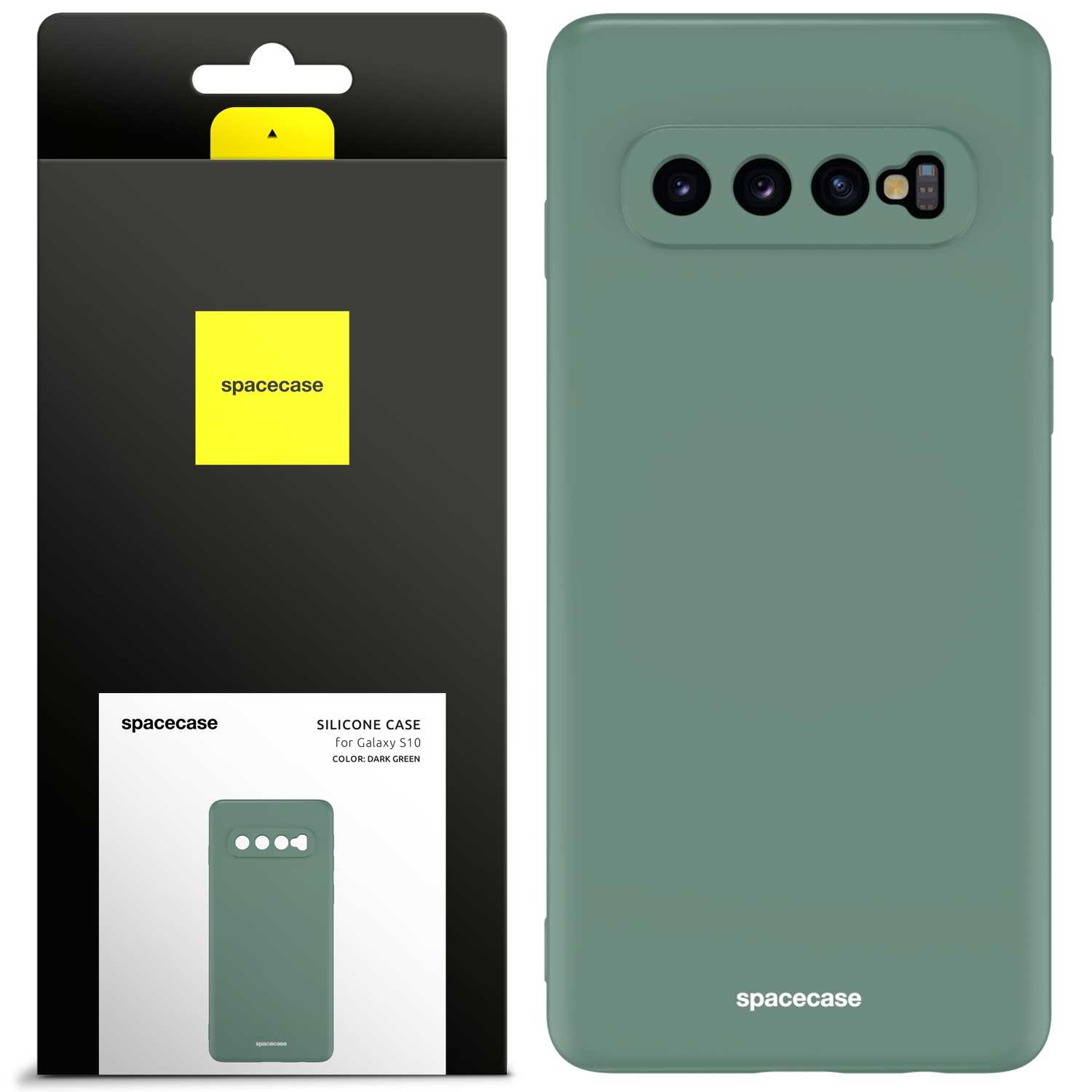 Spacecase Silicone Case Galaxy S10 dark green