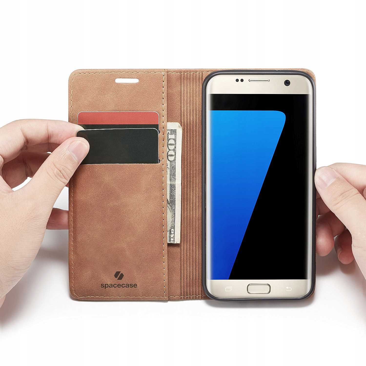 Spacecase Wallet Galaxy S7 Edge Light Brown