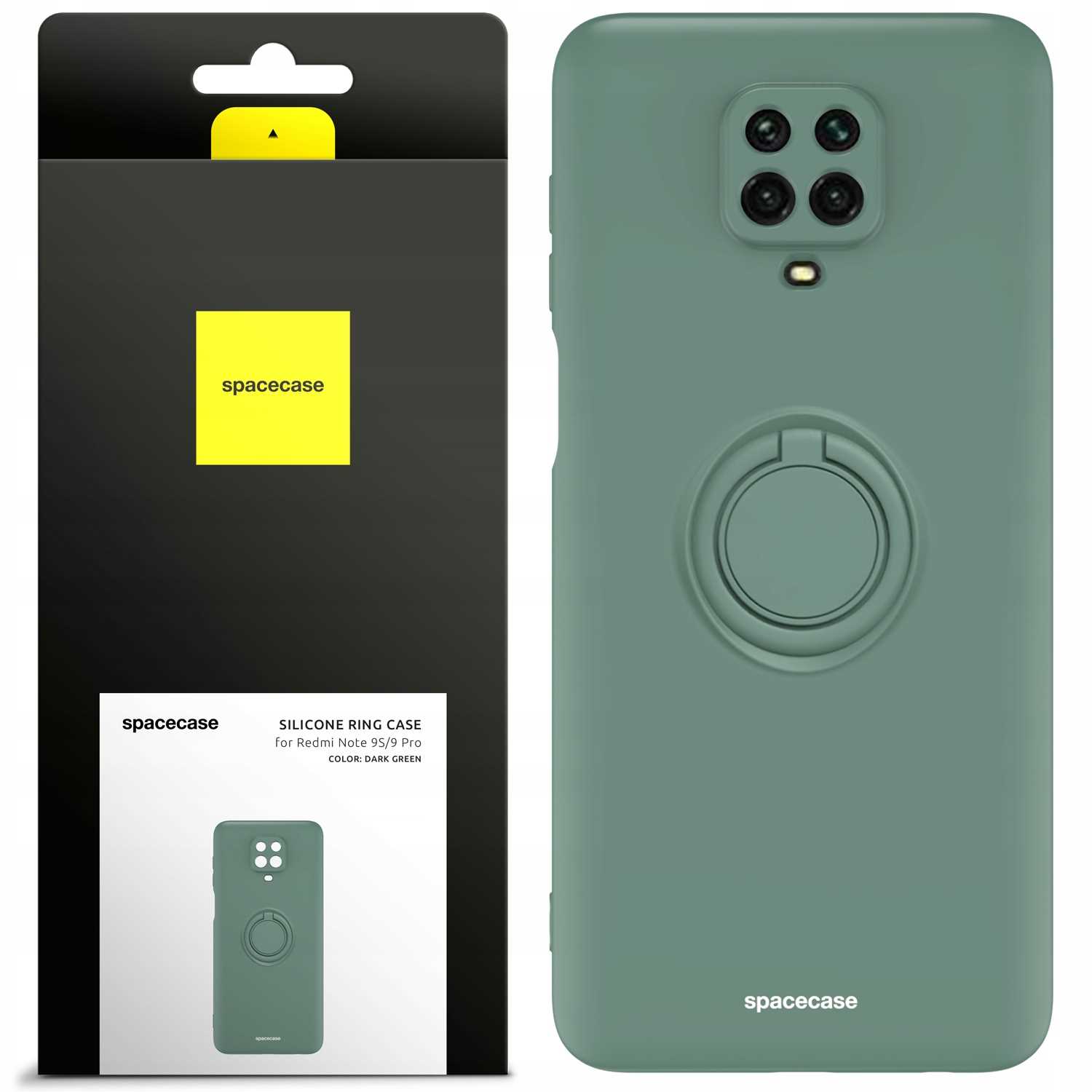 Spacecase Silicone Ring Redmi Note 9S/9 Pro Dark Green