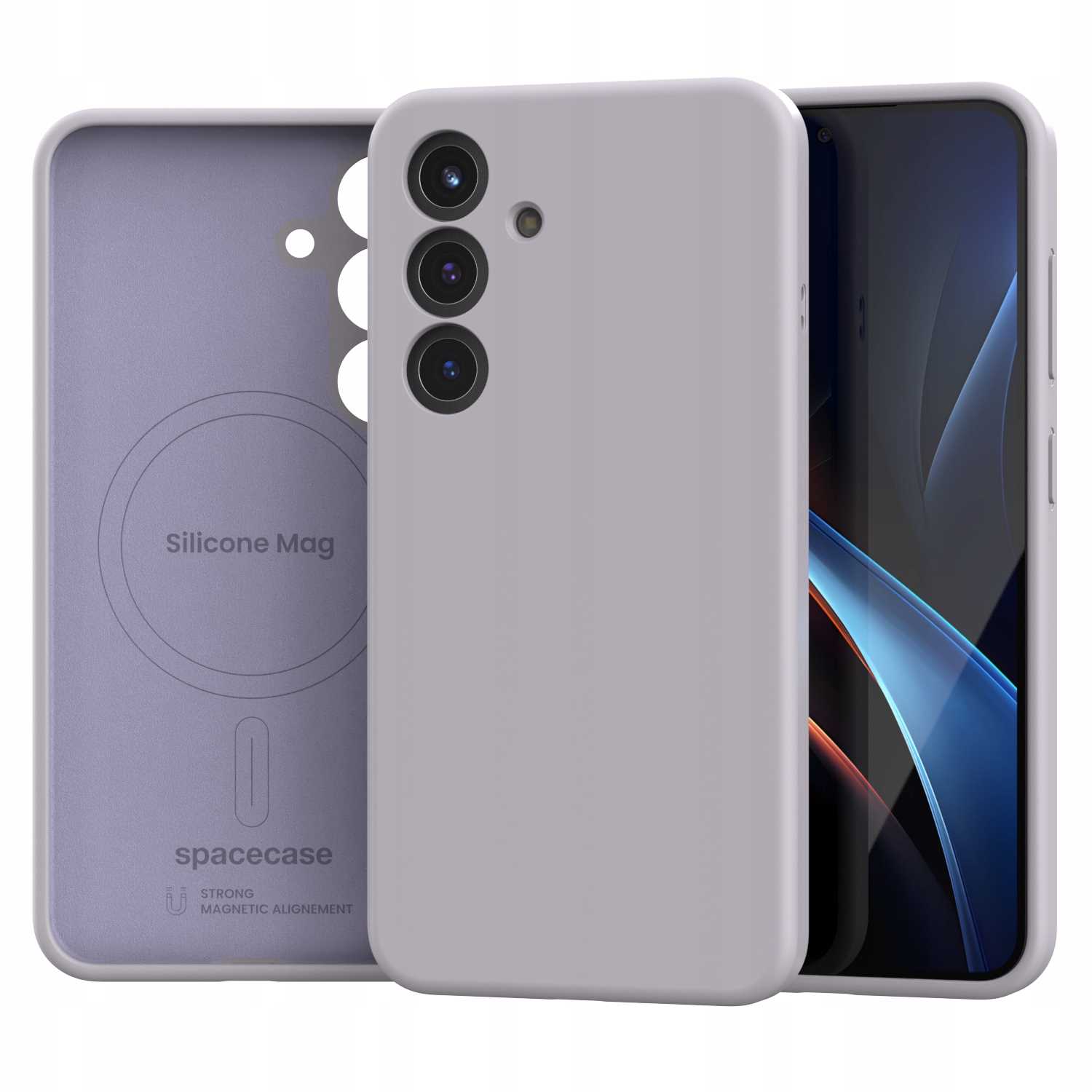 Spacecase Silicone Mag Galaxy S25 Light Purple