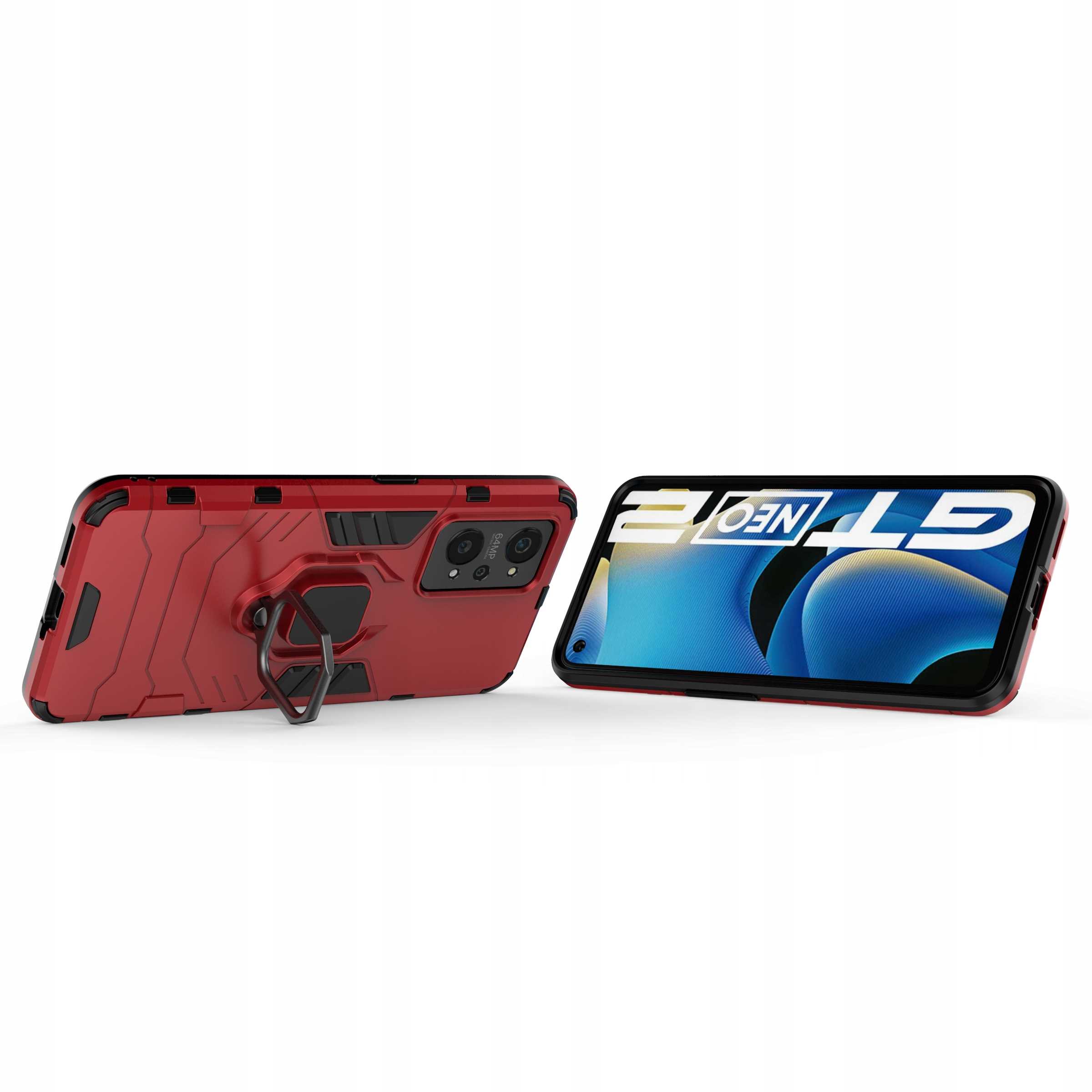 Spacecase X-Ring Realme Gt Neo 2 / 3T Czerwony