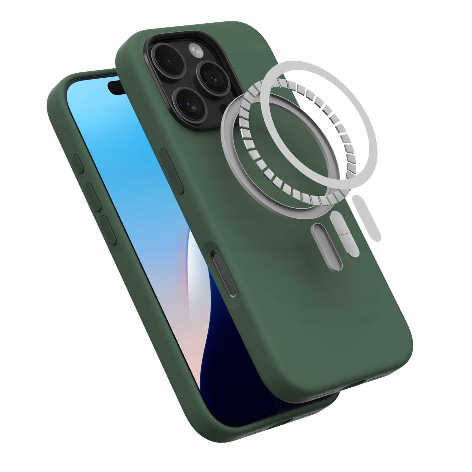 Spacecase Pure Mag iPhone 16 Pro dark green