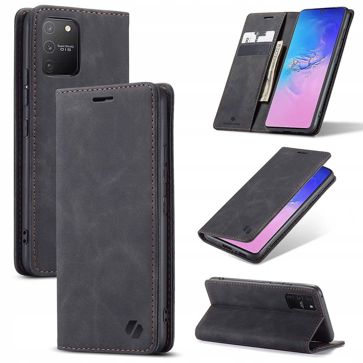 Spacecase Wallet Galaxy S10 Lite black