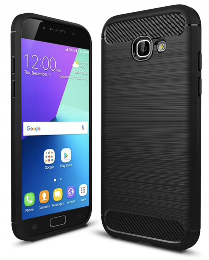 Spacecase Carbon Galaxy A5 2017 Czarny
