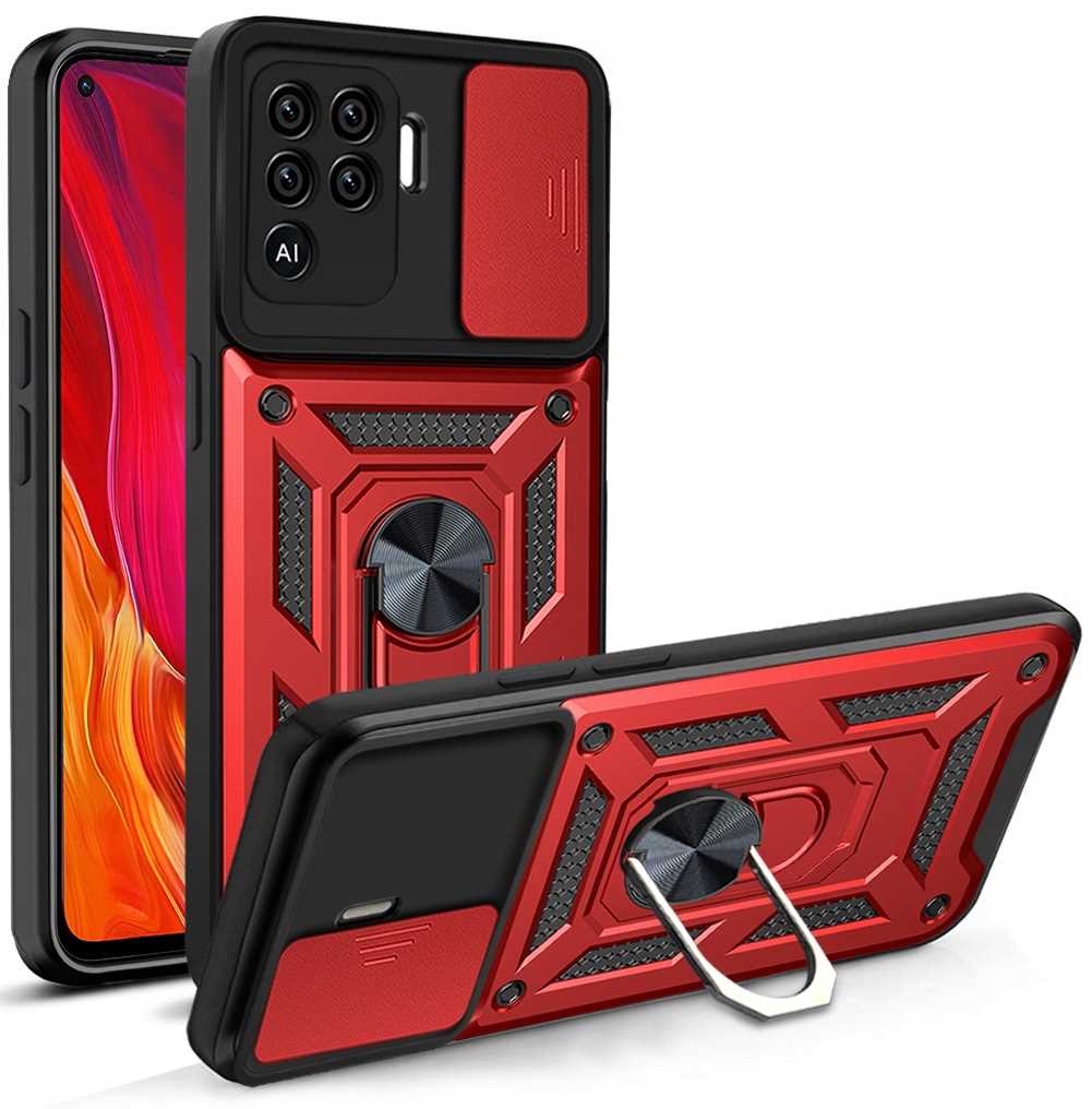 Spacecase Camring Oppo Reno 5 Lite Red
