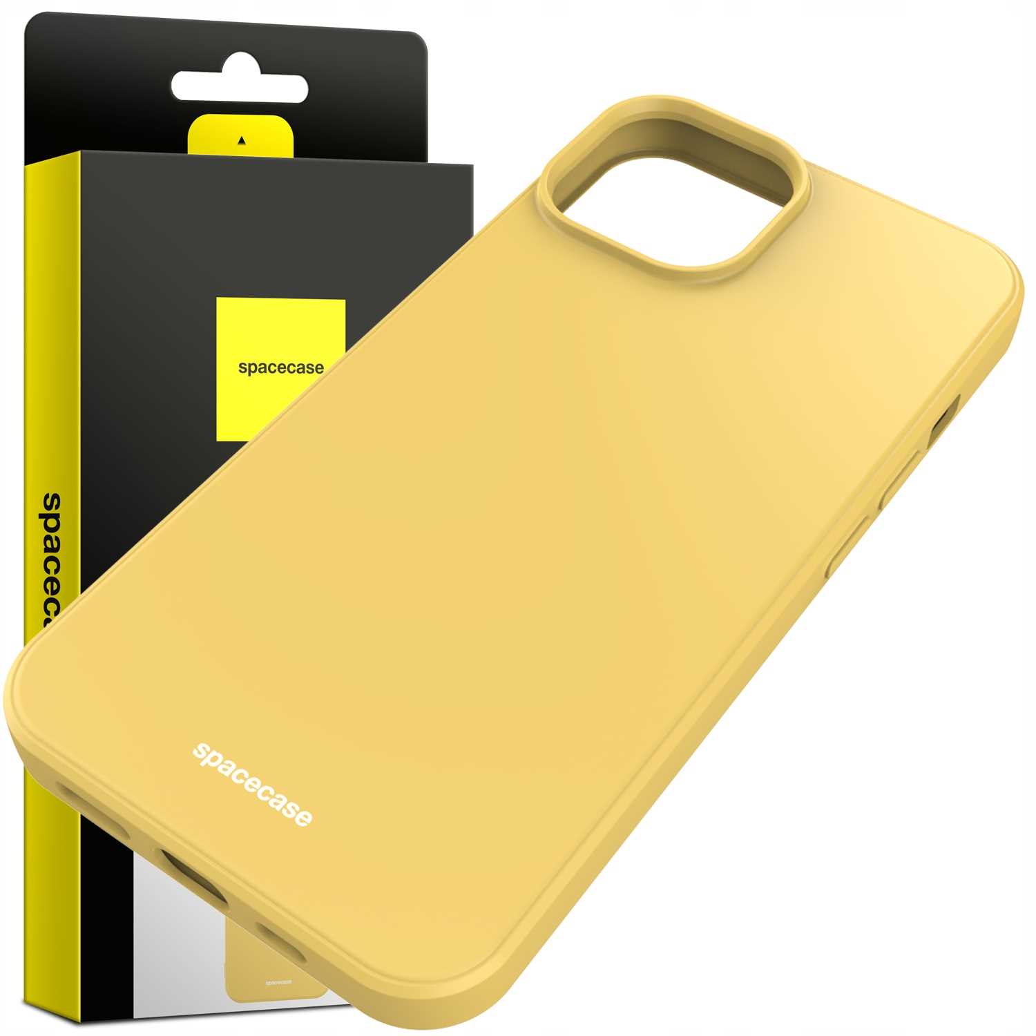 Spacecase Silicone Case iPhone 14 yellow