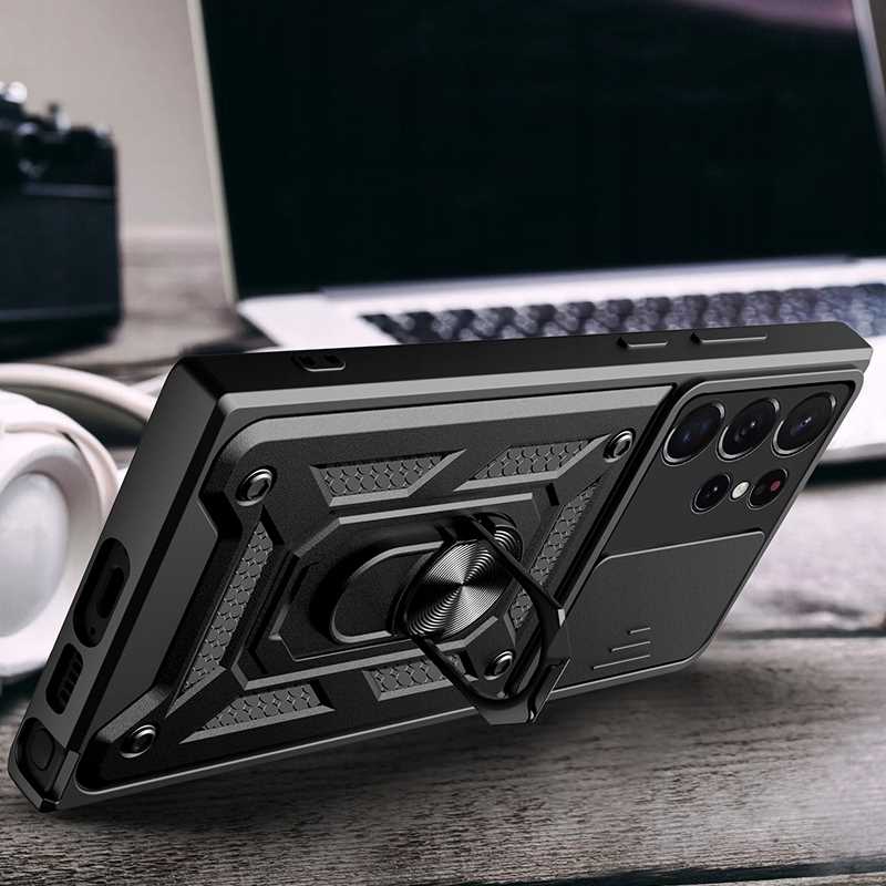 Spacecase Camring Galaxy S23 Ultra Black