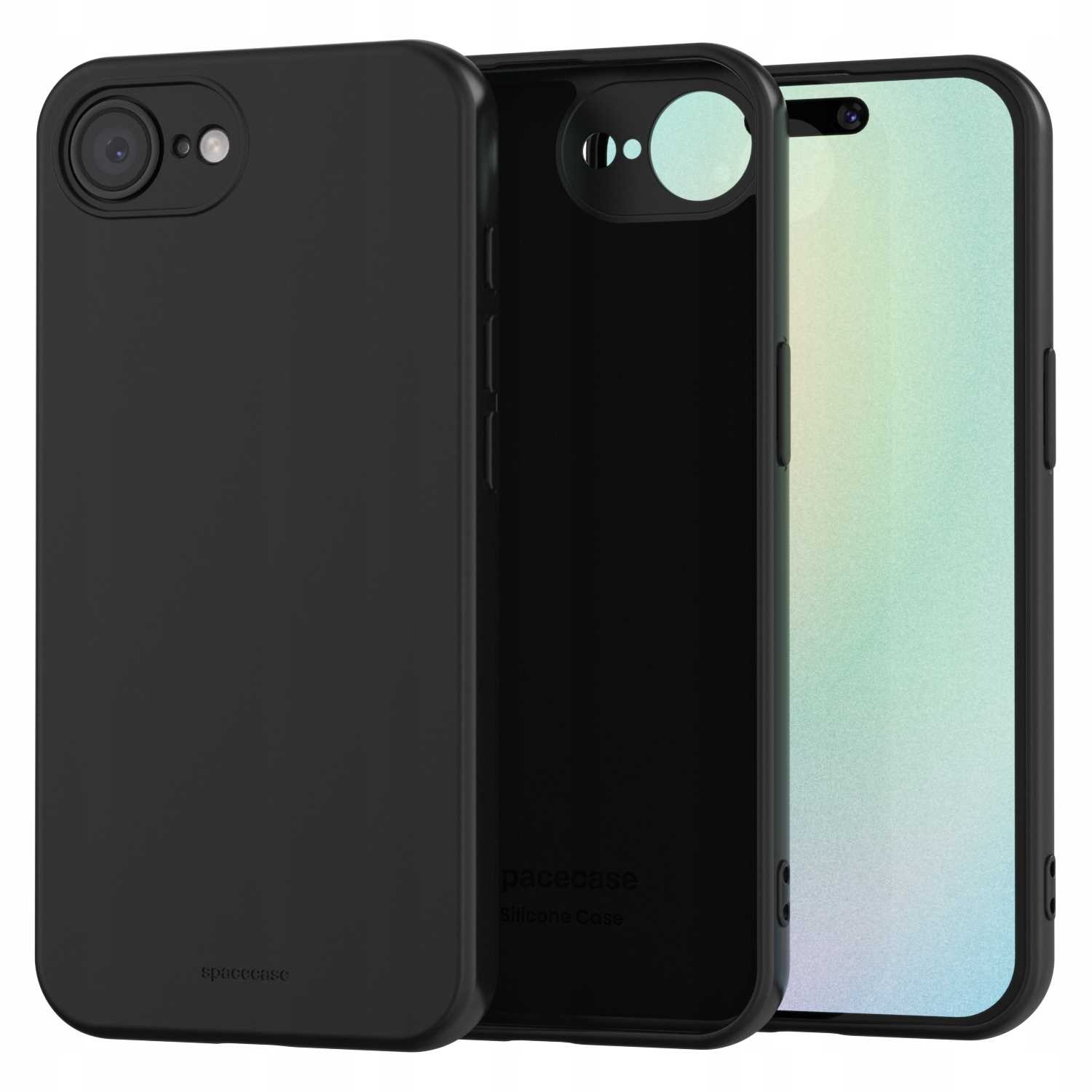 Spacecase Silicone Case 3.0 iPhone 16E black