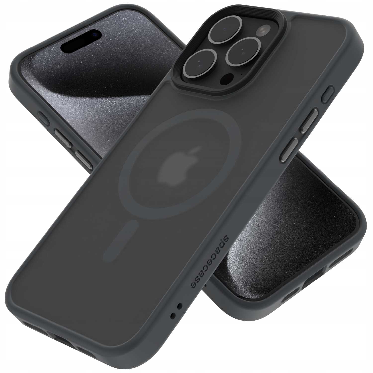 Spacecase Hybrid Mag iPhone 15 Pro Max grey