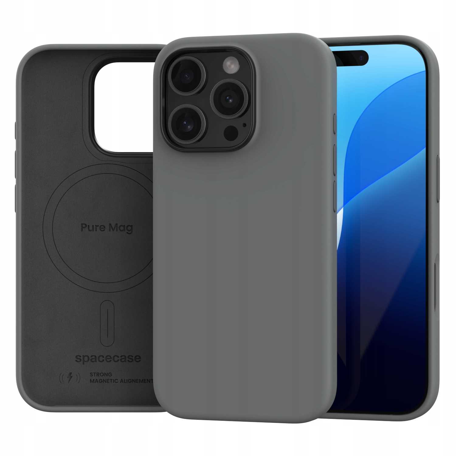 Spacecase Pure Mag iPhone 16 Pro gray