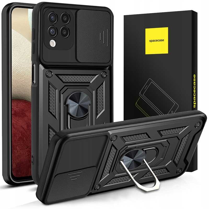 Spacecase Camring Galaxy A12/M12 Black