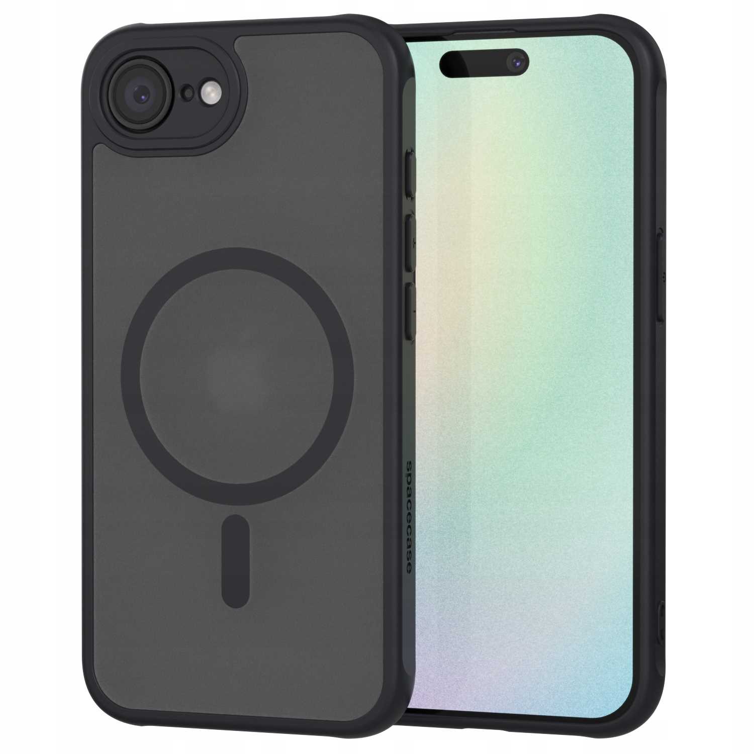 Spacecase Hybrid Mag iPhone 16E black