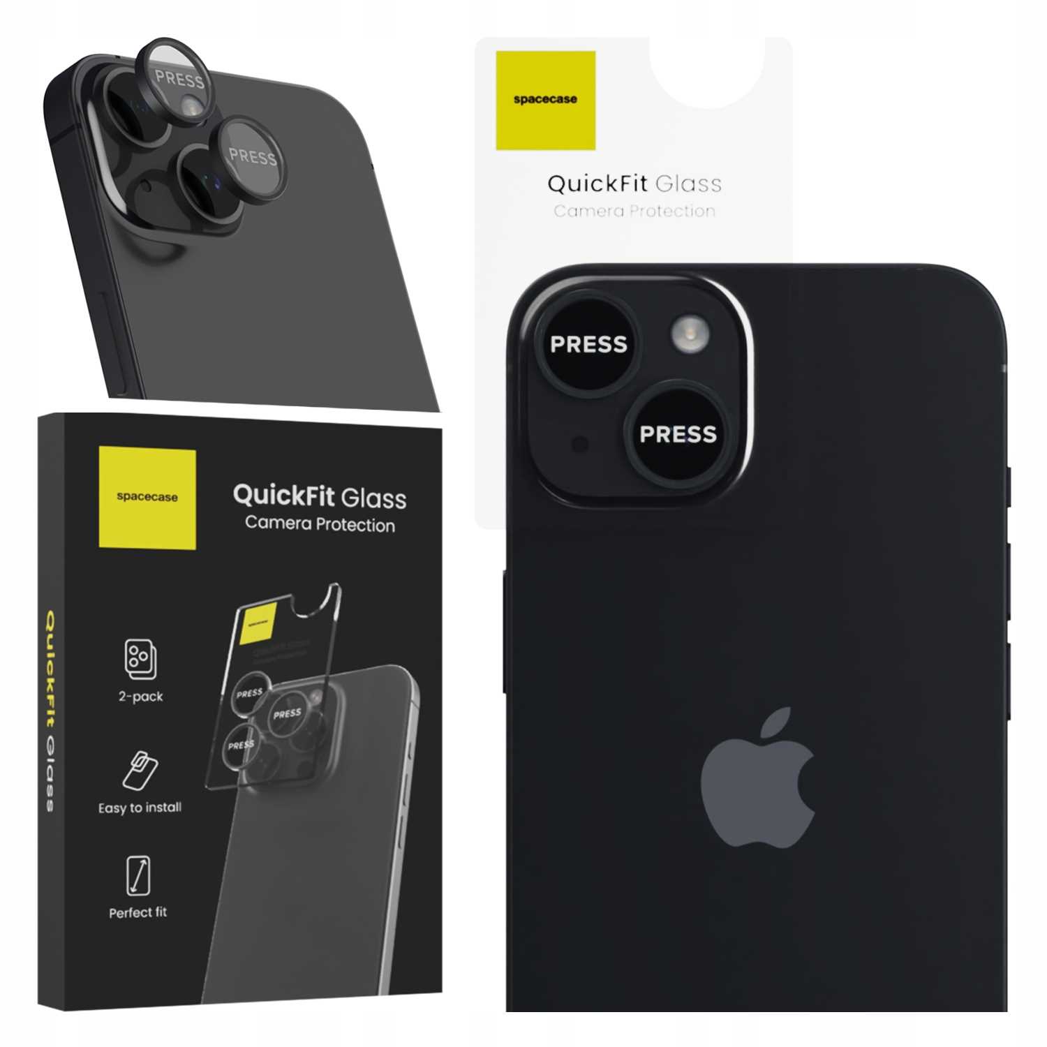 Spacecase QuickFit Camera iPhone 14/14 Plus black