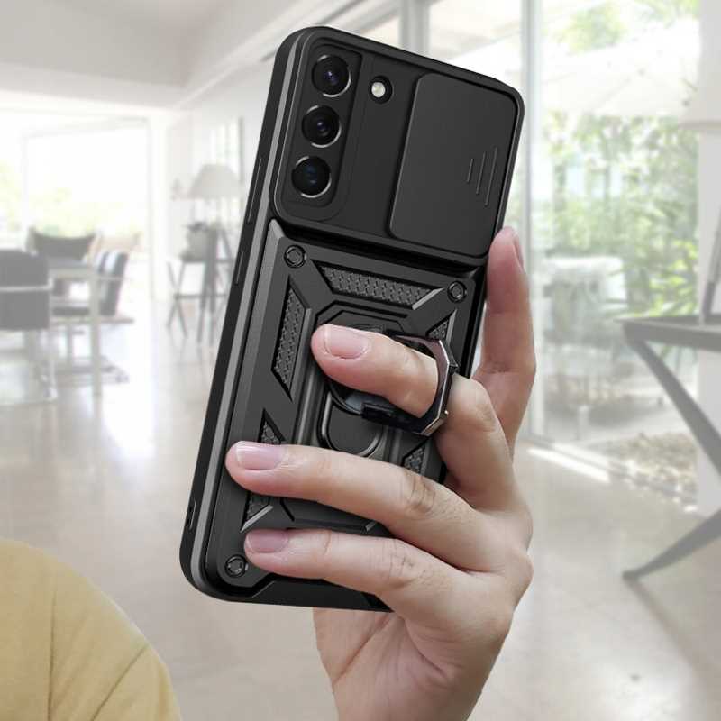 Spacecase Camring Galaxy S22+ black