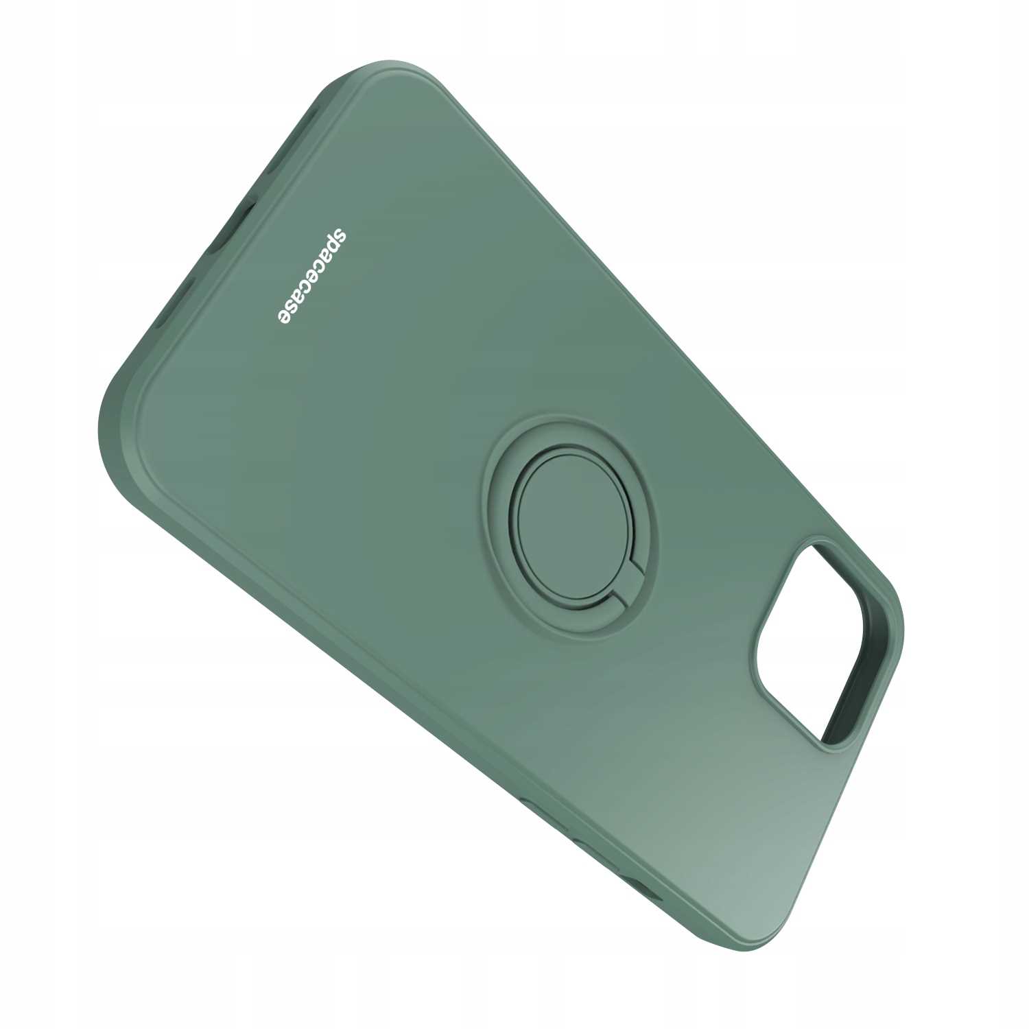 Spacecase Silicone Ring iPhone 12 Pro Max dark green