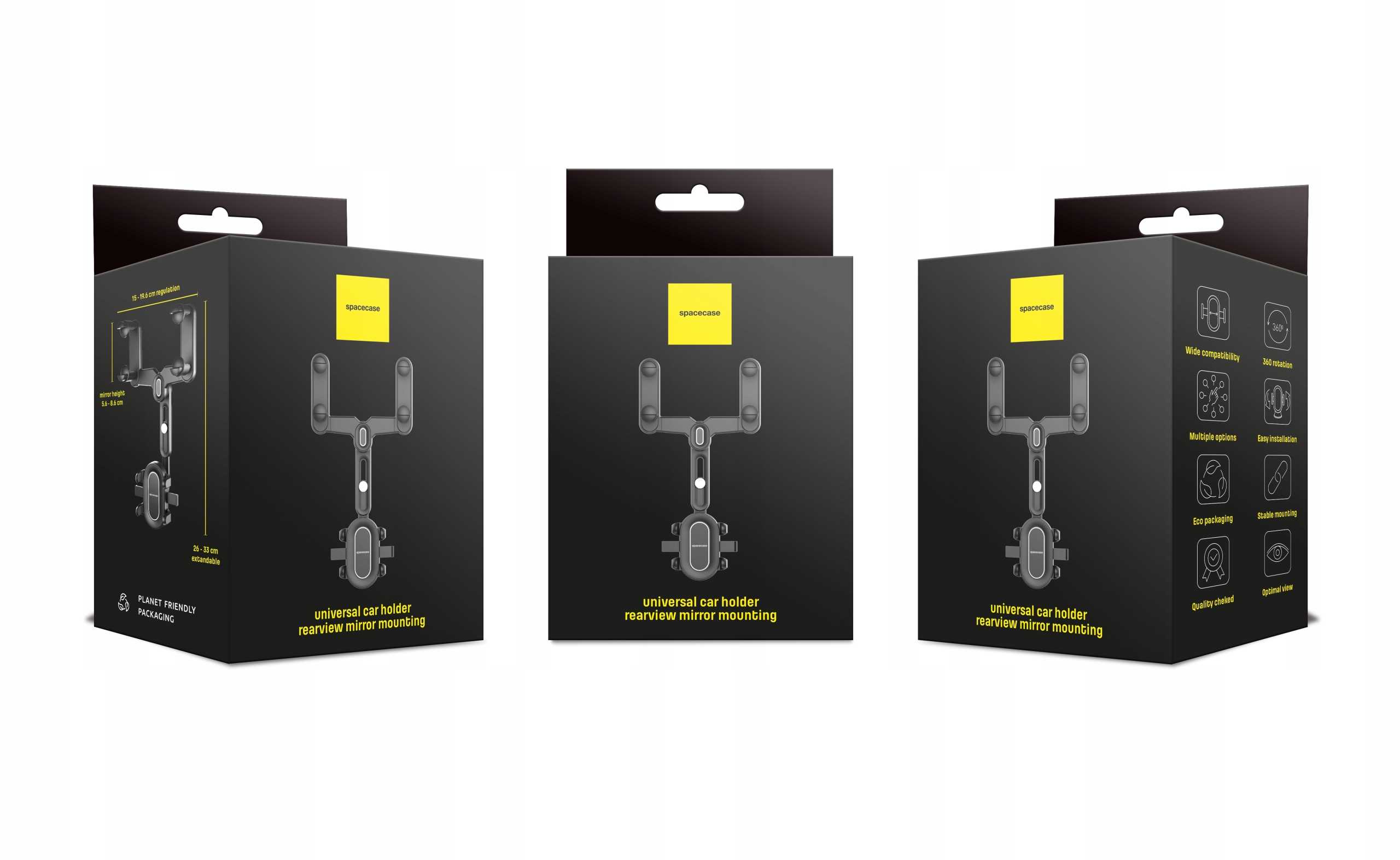 Spacecase Car Holder SC19 Mirror black