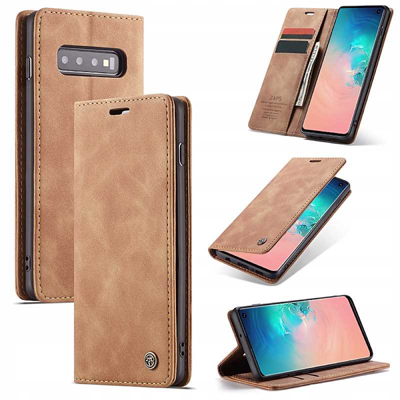 Spacecase Wallet Galaxy S10E Kawowy