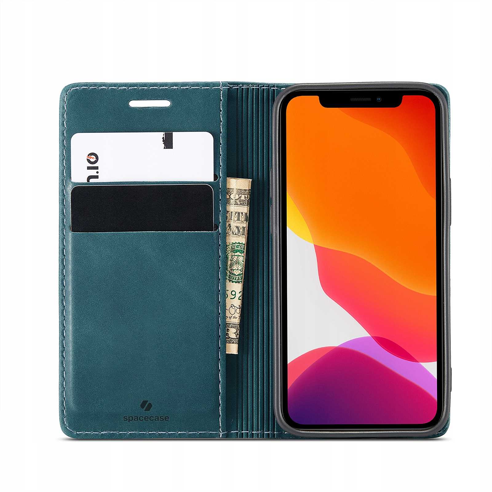 Spacecase Wallet Iphone 12/12 Pro Blue