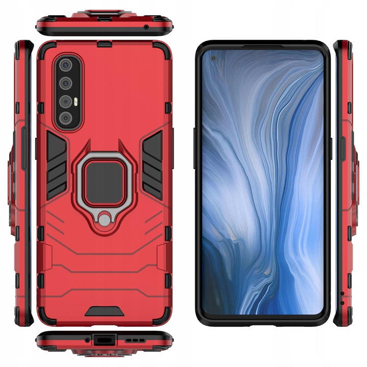 Spacecase X-Ring Oppo Reno 3 Pro Czerwony