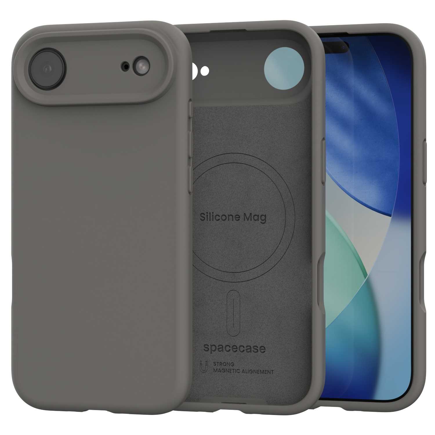 Spacecase Silicone Mag iPhone 17 Air gray