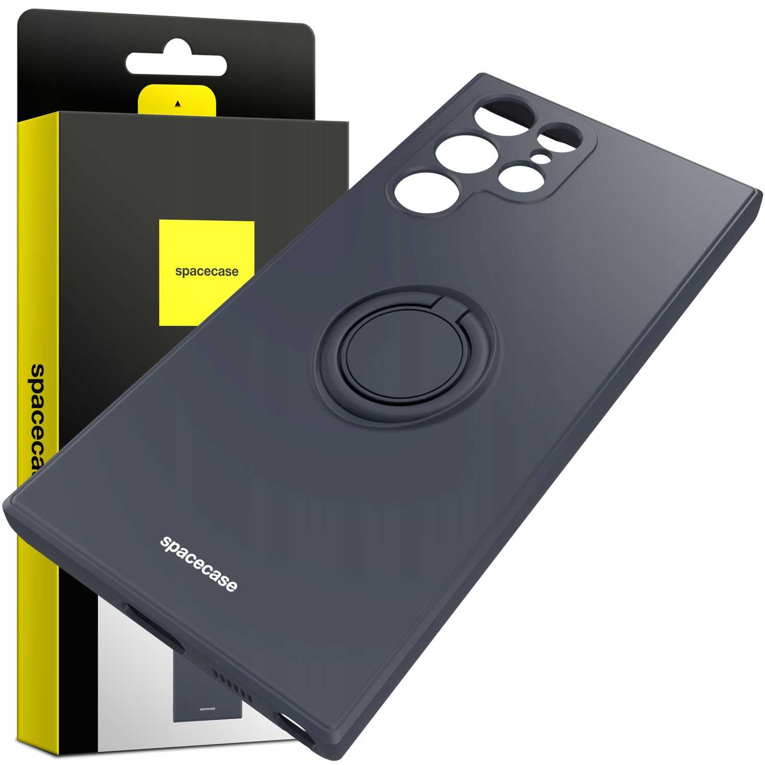 Spacecase Silicone Ring Galaxy S22 Ultra black
