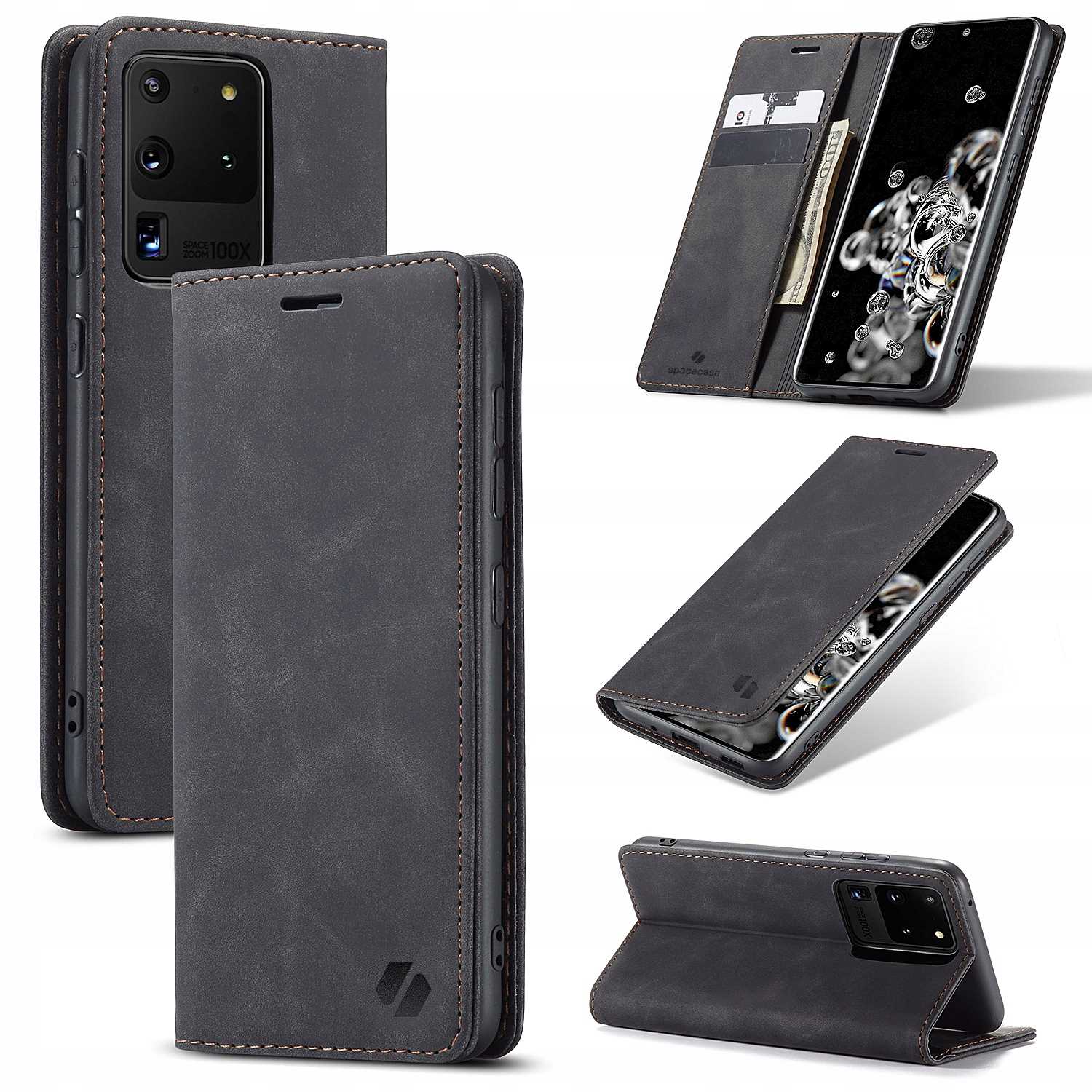 Spacecase Wallet Galaxy S20 Ultra black
