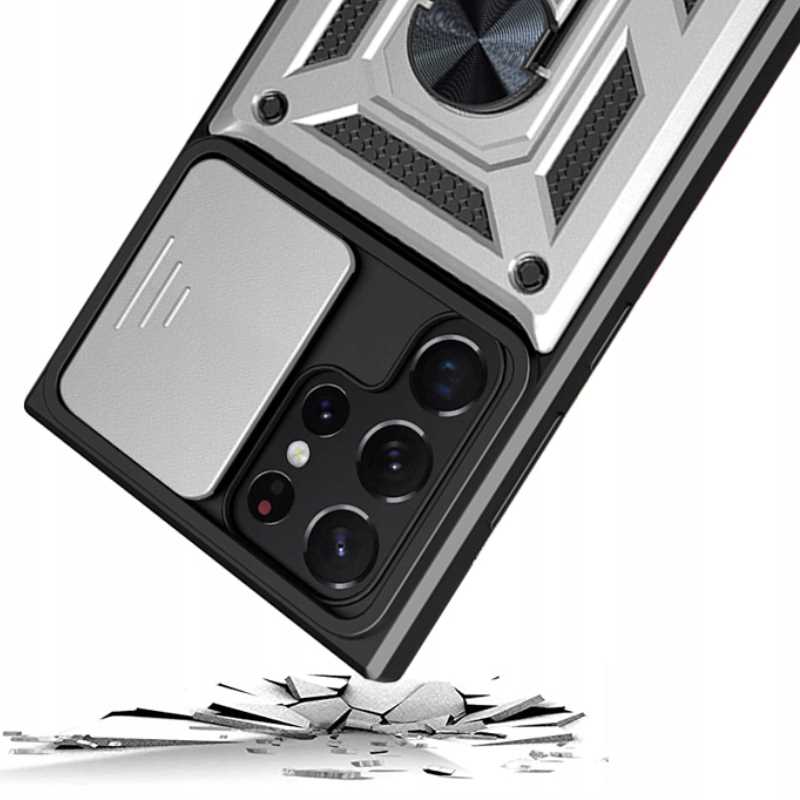 Spacecase Camring Galaxy S22 Ultra Silver