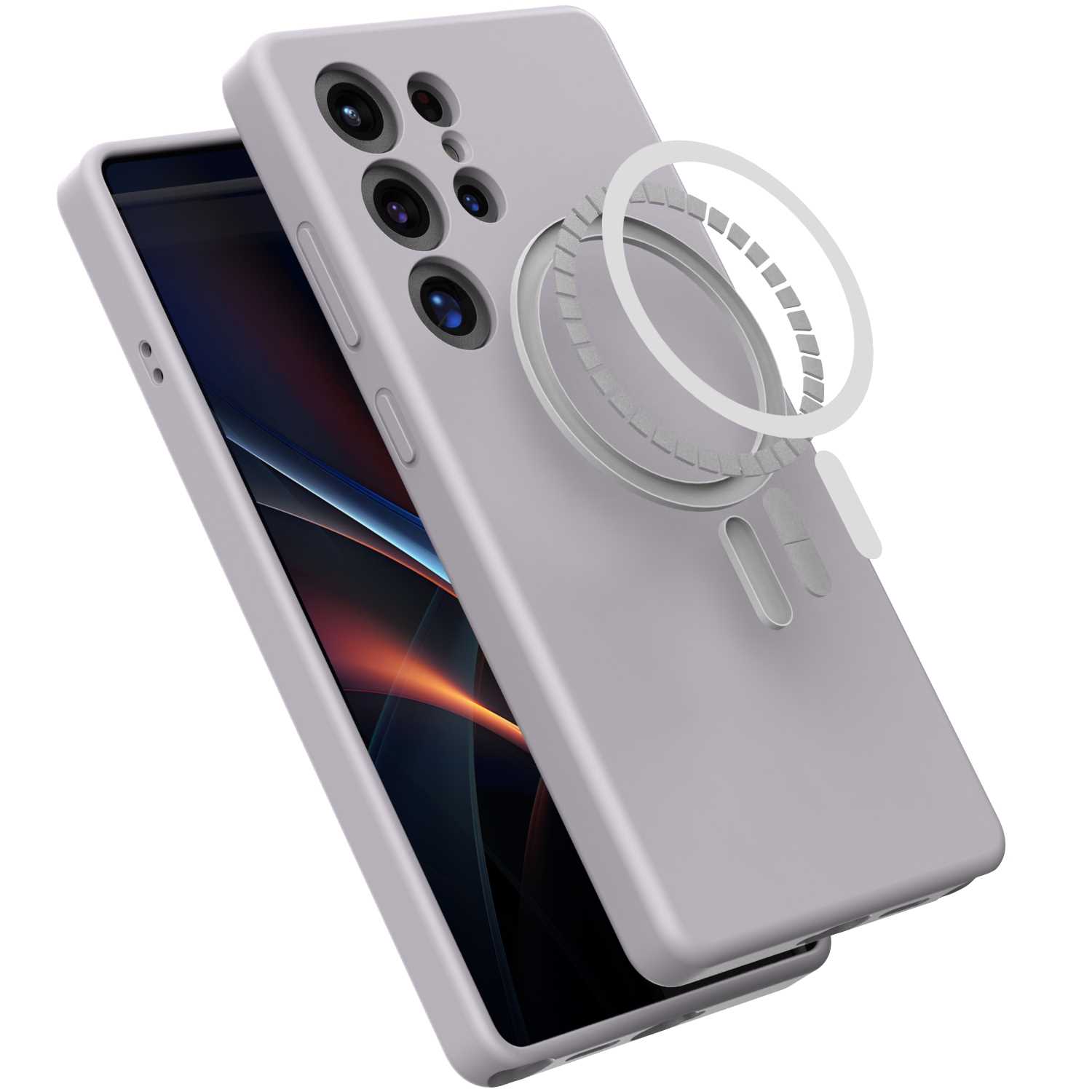 Spacecase Silicone Mag Galaxy S25 Ultra Light Purple