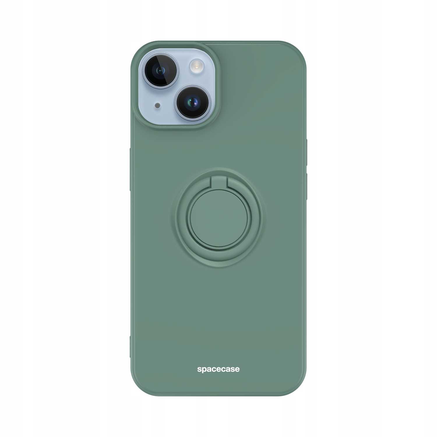 Spacecase Silicone Ring iPhone 14 dark green
