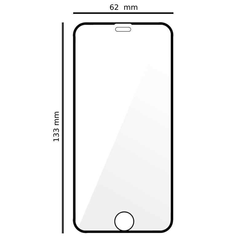 Spacecase Glass 5D iPhone 6/6S/7/8/SE 2020