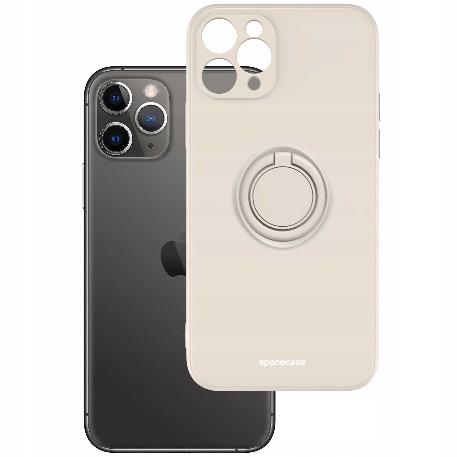 Spacecase Silicone Ring iPhone 11 Pro Max bone