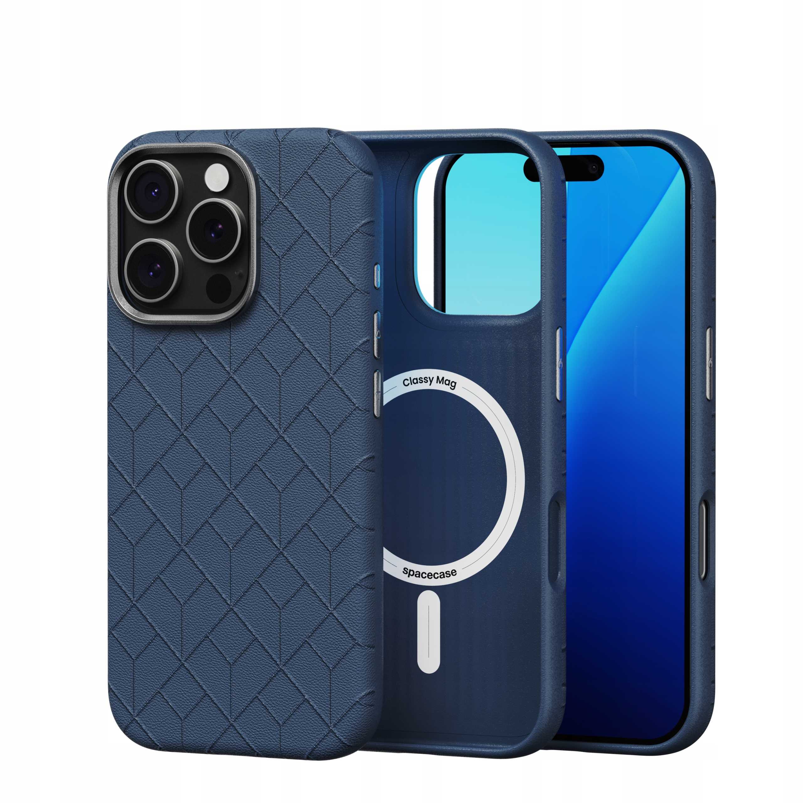 Spacecase Classy Mag Iphone 16 Pro Dark Blue