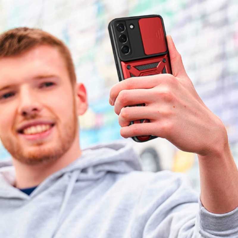 Spacecase Camring Galaxy S22+ red