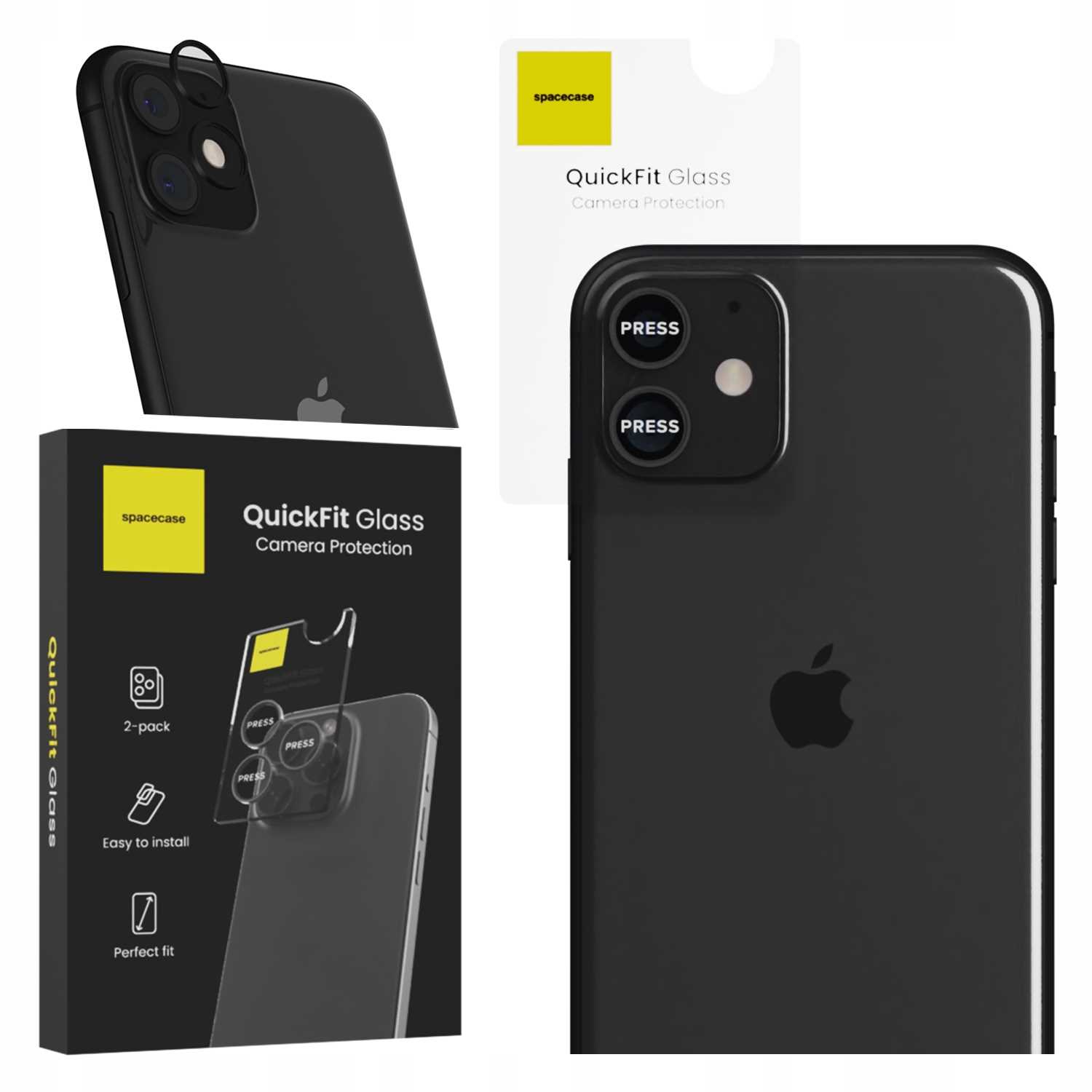 Spacecase QuickFit Camera iPhone 11/12/12 mini black