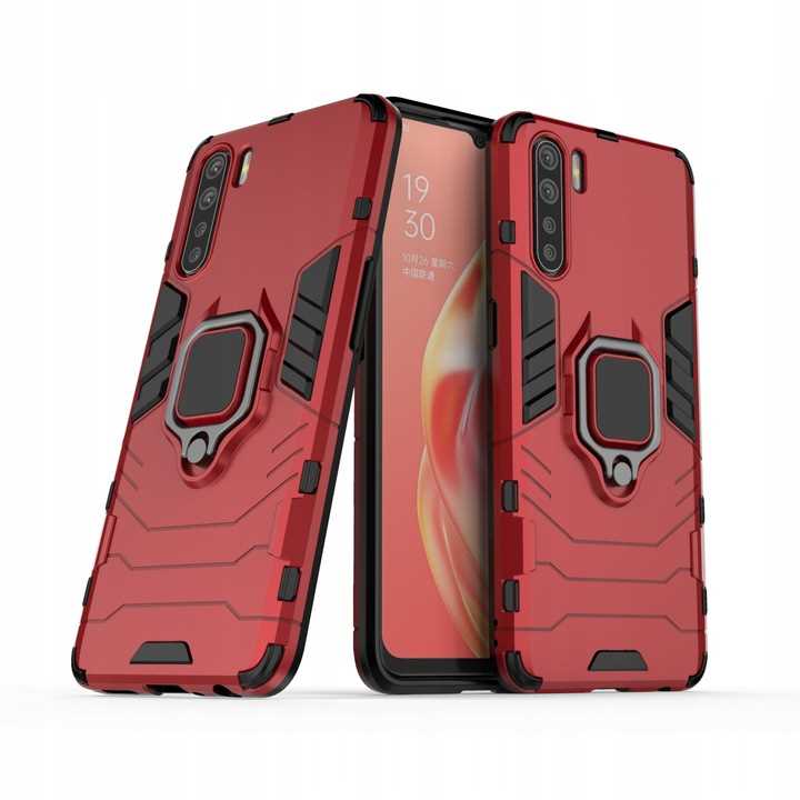 Spacecase X-Ring Oppo Reno 3 Czerwony
