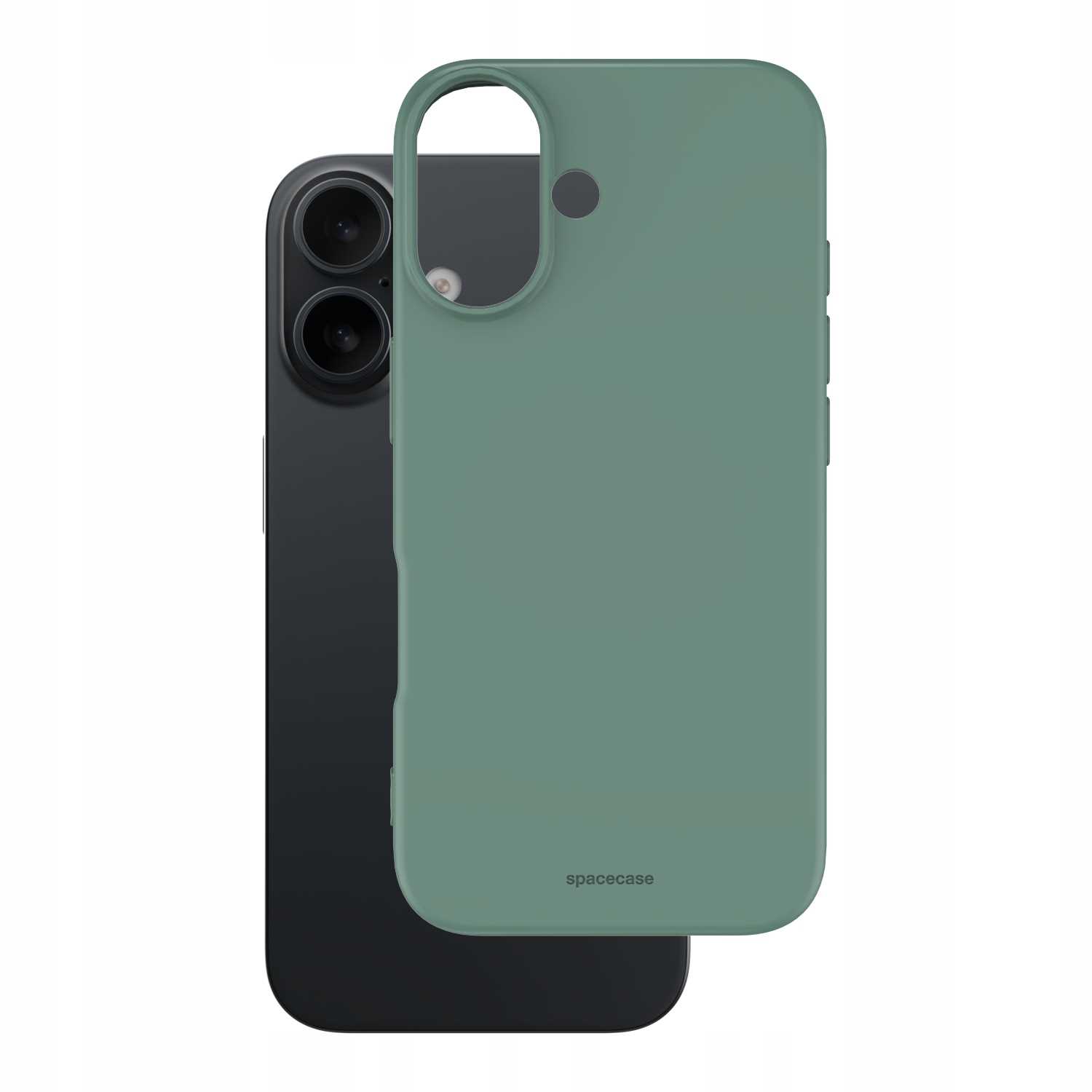 Spacecase Silicone Case Iphone 16 Plus Dark Green