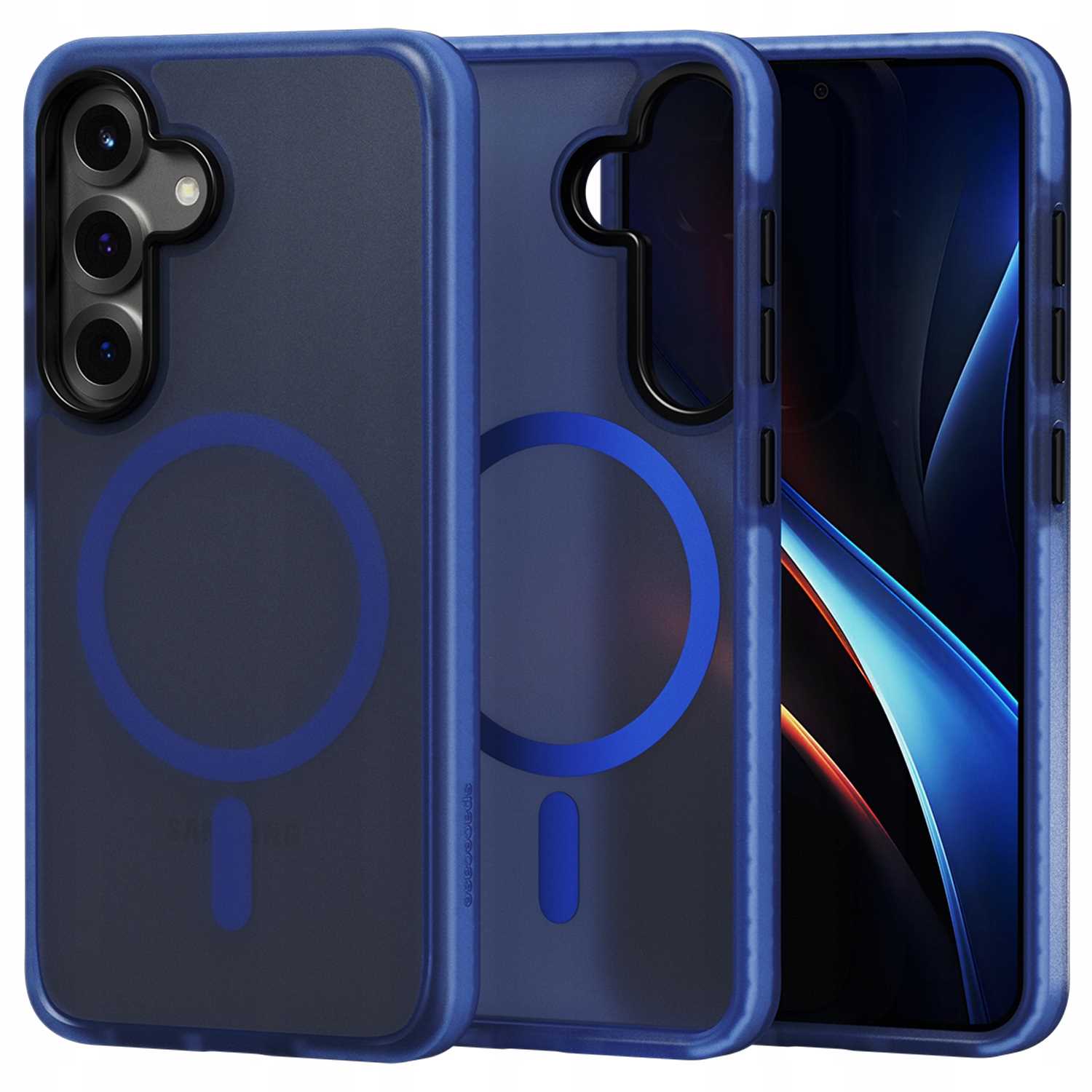 Spacecase Hybrid Fusion Mag Galaxy S25 blue